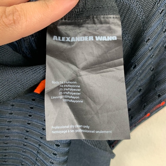 Alexander Wang Petrol navy Ribb Knit Tank dress S - Picture 7 of 7